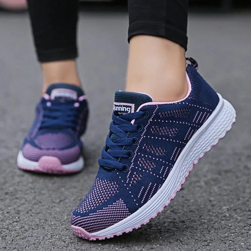 Womens ladies lace running - lace, up