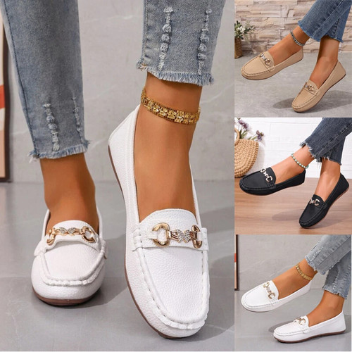 Ladies womens flats slip - flats, on