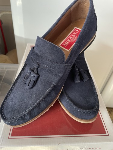 Mens navy suede - shoe, 7