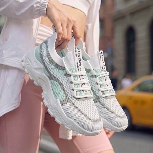 Womens lace trainers - up,