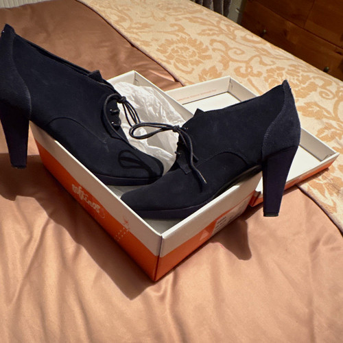 Footglove wider fit navy suede - footglove,