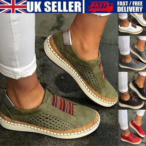 Womens slip pumps trainers - on,