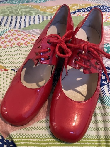 Mod shoes red - patent, leather