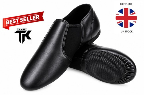Slip jazz dance shoes black - slip, on