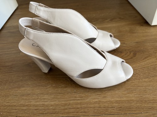Carvella beige slingback shoes - slingback,