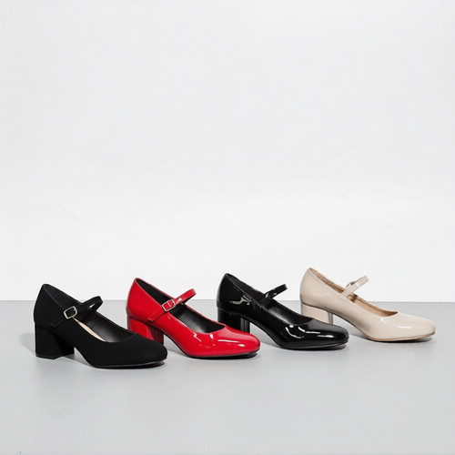 Womens block heel ankle strap - womens,