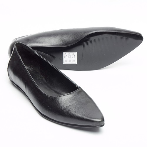 Womens black leather pointed - womens,
