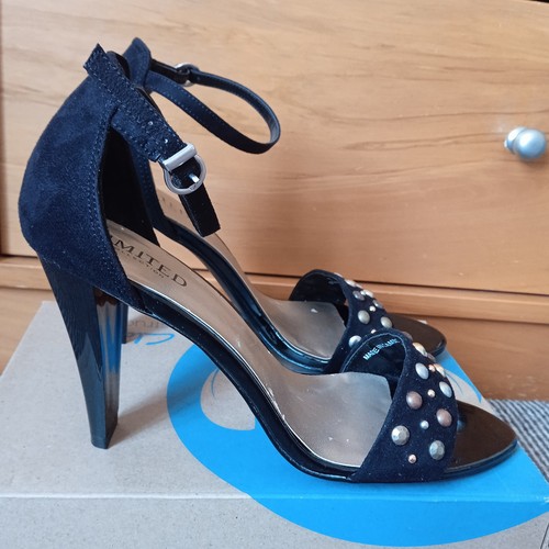 Black party heels - m&s,
