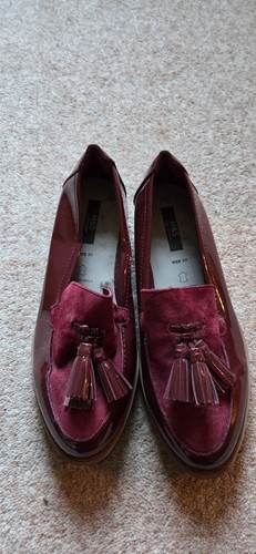 Burgundy leather ladies - burgundy,