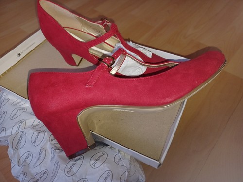 Ladies faux suede bar shoes - ladies,